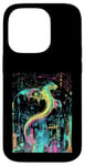 Coque pour iPhone 14 Pro Cyberpunk Dragon Design Fantasy Art et Sci-Fi Fans Unique