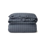 Lexington Checked Lyocell/Cotton Pin Point Oxford Dynetrekk, 220x220 cm Hvit Bomull