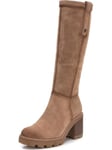 REFRESH Femme 172123 Botte Haute Jusqu'au Genou, Taupe, 40 EU