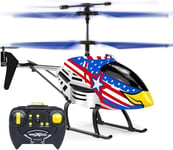 YongnKids Remote Control Helicopter for Kids, Eagle Rc Helicopter Toys for Boys Age 8 9 10+ Year Old Birthday Gifts, Flying Toys 2.4GHz 3.5 with Gyro & LED Light for Beginner Adults Indoor