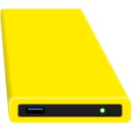 HipDisk Disque Dur Externe 2,5 Pouces USB 3.0 en Aluminium avec Coque de Protection en Silicone pour Disque Dur SATA et SSD Antichoc imperméable Disque SSD 500 Go Jaune