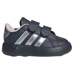 adidas Grand Court 2.0 Shoes Kids Mixte Enfant Sneaker, Aurink Irides Clpink, 26 EU