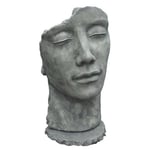 Jardinex - Statue visage homme extérieur grand format - Gris beton 115 cm