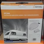 OUTDOOR AMPLIFIED AERIL CARAVAN BOAT TV DIGITAL FREEVIEW BOOSTER AERIAL KIT NEW