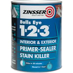 ZINSSER BULLS EYE 123 MULTI SURFACE PRIMER SEALER PAINT WHITE 5L