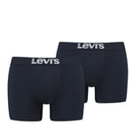 Lot de 2 boxers Levi's en coton stretch bleu marine