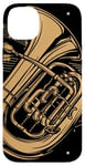 Coque pour iPhone 14 Plus Keeping It Low Key Funny Tuba Instrument de musique Tuba Player