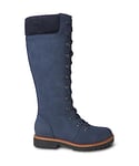 Joe Browns Femme Bottes à Lacets Chunky Hiker Tendance, Bleu Marine, 35.5 EU