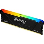 Kingston Technology FURY 16GB 3200MT/s DDR4 CL16 DIMM 1Gx8 Beast RGB - KF432C16BB12A/16