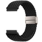 Yoohoo 20mm Braided Magnetic Watch Straps for Samsung Galaxy Watch 7/6/5/4 40mm 44mm,Galaxy Watch 5 Pro 45mm,Watch 6/4 Classic,Active 2, Vivoactive 3/5 and More-Comfortable,Easy Adjust,Skin-Friendly