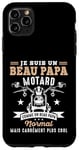 Coque pour iPhone 11 Pro Max Motard Beau Papa Moto Humour idée Cadeau Motorcycle Retraite