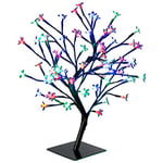 WeRChristmas Illuminated Cherry Blossom Tree 64-LED Lights, 45 cm - Multi-Colour