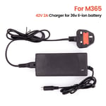 Electric Scooter Battery Charger For Xiaomi Mi M365/Pro Aovo Pro AovoPro 42V 2A