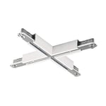 SLV x connecteur x d de Track Rail d'alimentation haute tension 2phasen; aluminium; blanc