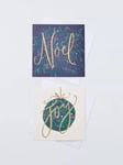 John Lewis Noel & Joy Large Square Charity Christmas Cards, Box of 10