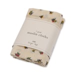 Konges Sløjd 3pk muslin cloth gots - peonia