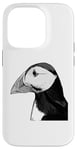 iPhone 14 Pro Puffin Auks Seabird Lunde alken Wildlife Animal Illustration Case