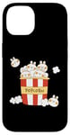 Coque pour iPhone 14 Mignon film pop Kawaii Popcorn Cinema Rabbit Bunny