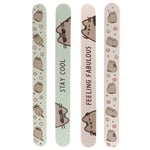 Funky Nail File Emery Boards Set of 4 Pusheen the Cat Design