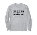 Hearts of Iron IV logo black Strategy Game Long Sleeve T-Shirt