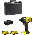 Stanley - Visseuse à Chocs FatMax SFMCF800D2K (2 x 2,0 Ah Chargeur Coffret)