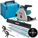 Makita SP6000J2 240V 165mm Plunge Saw 2 x Rail Connector Bar Clamp Blade & Bag