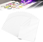 20 Feuilles Papier Autocollant Transparent Imprimable, A4 Autocollant En Vinyle Imprimable 21X29,6Cm,Waterproof Autocollants Jet D'Encre Transparents Autocollant, Pour Imprimante À Jet D'Encre/Laser