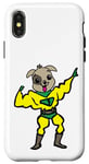 iPhone X/XS Dog dressed as a muscle man for Halloween Case