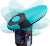 Electric Can Opener Automatic Cordless Tin One Size, Teal and Black 