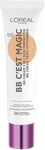 L'Oreal Paris BB Cream C'est Magic 04 Medium, Ultra-Lightweight, Infused with B5