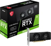 MSI Carte Vidéo Nvidia Geforce RTX 3050 6GB GDDR6 Low Profile Oc HDMI Dp