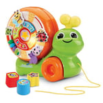 VTech - Rouli-Escargot Maxi Découvertes, Jouet à Tirer 2 en 1, Trieur de Formes, Jeux d'Éveil, Escargot à Promener, Jouet Musical et Interactif, Cadeau Enfant Dès 1 An - Contenu en Français