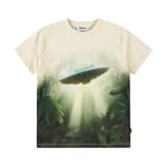 Molo Riley Short Sleeve T-Shirt Ufo Jungle | Beige | 116 cm