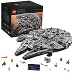 LEGO Star Wars Millennium Falcon, UCS Set for Adults, Model Kit to Build with Han Solo, Princess Leia & Chewbacca Minifigures, Plus Droid Figure, Collectible Gifts for Teenagers, Boys and Girls 75192