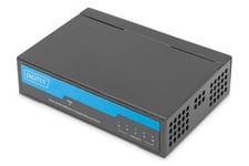 DIGITUS 5-Port Gigabit Network Switch - Unmanaged - Auto-MDI/MDI-X - Plug & Play