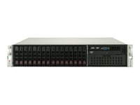 Supermicro SuperServer 2029P-C1RT - Serveur - Montable sur rack - 2U - 2 voies - pas de processeur - RAM 0 Go - SATA/SAS - hot-swap 2.5" baie(s) - aucun disque dur - AST2500 - GigE, 10 GigE - moniteur : aucun - noir