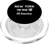 Patriotic Love New York USA The True Heart Of America PopSockets PopGrip for MagSafe