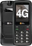 AGM M9 4G Rugged Basic Phone, Large Button Mobile Phones for Seniors,...