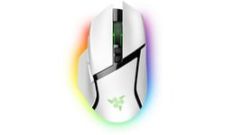 Souris gaming sans fil personnalisable Razer Basilik V3 Pro avec molette inclinable HyperScroll Blanc