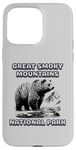 Coque pour iPhone 15 Pro Max Vacances avec des ours dans le parc national des Great Smoky Mountains