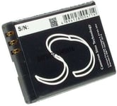 Batteri til BL-4B for Nokia, 3.6V (3.7V), 750 mAh