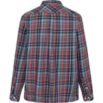 KnowledgeCotton Apparel Regular Fit Small Checked Flannel Shirt Blue Check