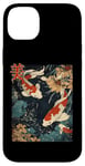 Coque pour iPhone 14 Plus Beauté Koi Fish Pond Japan Zen Garden Vintage Art Lovers