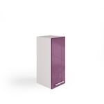 Meuble de Cuisine Haut, 30 cm, 1 Porte - Aubergine Easy Cuisine