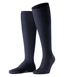 FALKE Men's Bristol Pure M KH Wool Long Plain 1 Pair Knee-High Socks, Blue (Dark Navy 6370), 10-11