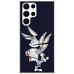 ERT GROUP mobile phone case for Samsung S22 ULTRA original and officially Licensed Looney Tunes pattern Bugs 008 optimally adapted to the shape of the mobile phone, case made of TPU