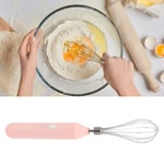 (Pink) Electric Hand Mixer Rechargeable Handheld Mixer Egg Beater Set