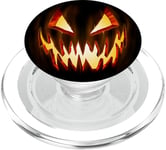 Halloween Mr. Smiles Scary Jack-o'-lantern PopSockets PopGrip pour MagSafe