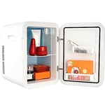 GOPLUS Mini Réfrigérateur Portable 46 L, Frigo Réglable 0-7℃, 2 Etagères,  Porte Gauche/Droite Interchangeable et Hauteur de Pieds Réglable, Blanc