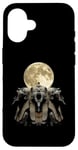 Coque pour iPhone 16 Pharaon King Tut Lune hurlante égyptienne